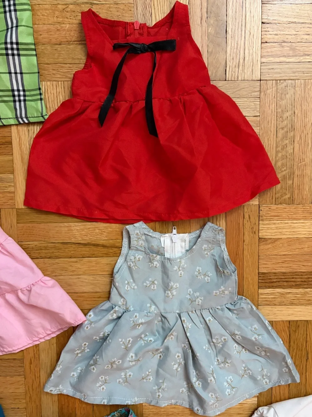 7 pc Assorted Babydoll Dresses & Skirts - Fits 17” Doll